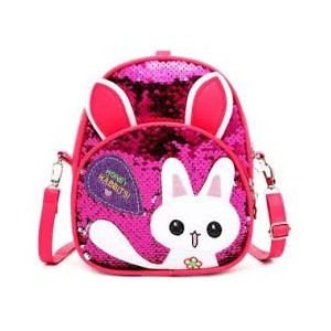 Girl cute bunny sequin shoulder bag