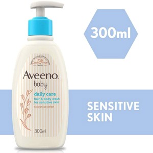 Aveeno Baby Body Wash - Aveeno Daily Care Baby Hair & Body Wash 300ml (Made in UK)