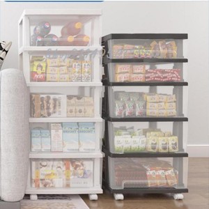 Transparent Thickened Plastic Kitchen Storage Cabinet Drawer Snacks Sundries Clothes Children's Toy Storage Box Storage Box