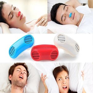 2 In 1 Anti Snoring and Air Purifier Silicone Snore Nose Clip Vents