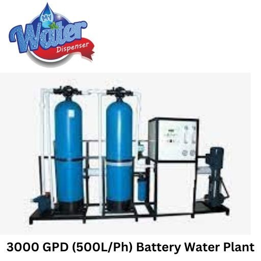 3000 GPD (500L/Ph) Battery Water Plant