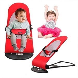 Foldable Soft Newborn Baby Bouncing Chair Seat Safety Balanced with Toy